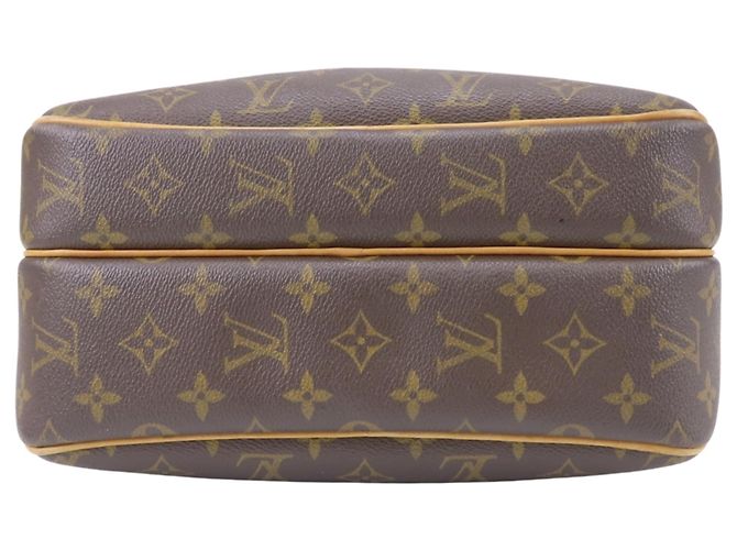Borsa a tracolla Louis Vuitton Reporter PM in pelle Monogram marrone - vista 5