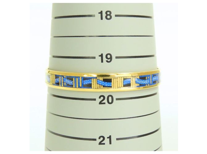 Hermès Bracciale con Charm Hermes - Blue, Gold, Black Nero D'oro - vista 10