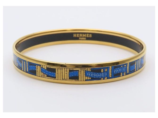 Hermès Bracciale con Charm Hermes - Blue, Gold, Black Nero D'oro - vista 3