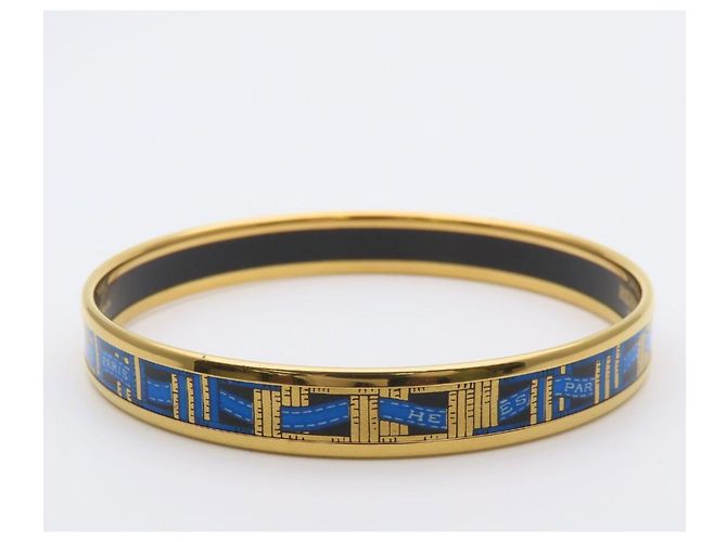 Hermès Bracciale con Charm Hermes - Blue, Gold, Black Nero D'oro - vista 4