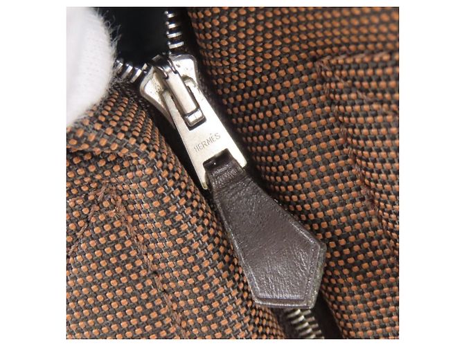Hermès Borsa Tote Hermes Herline Cabas Marrone - vista 14