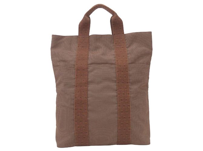 Hermès Borsa Tote Hermes Herline Cabas Marrone - vista 2