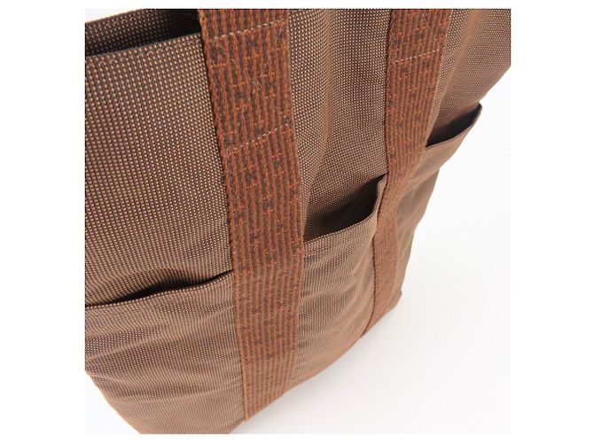 Hermès Borsa Tote Hermes Herline Cabas Marrone - vista 24