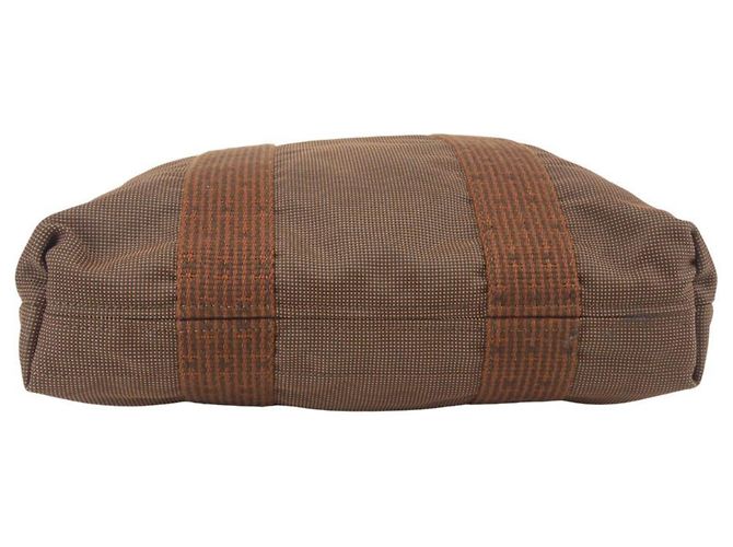 Hermès Borsa Tote Hermes Herline Cabas Marrone - vista 6