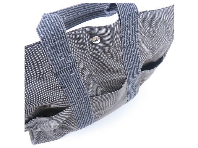 Hermès Borsa Tote Hermes Gray Herline MM Marrone - vista 13