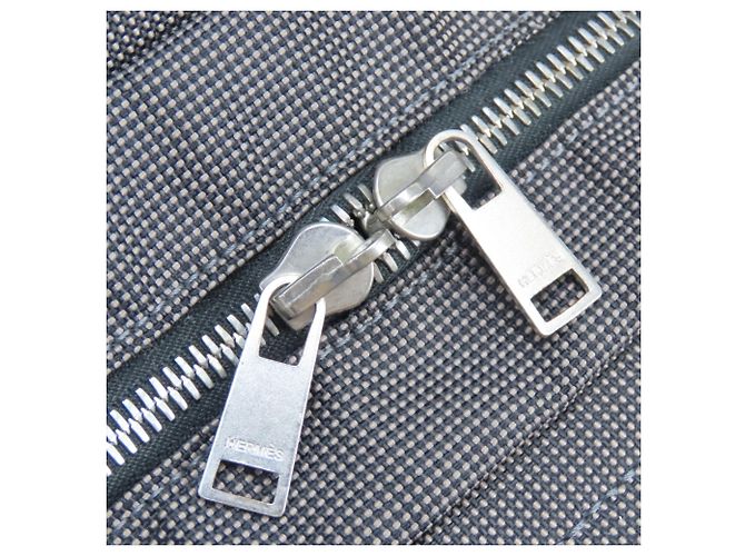 Hermès Borsa Tote Hermes Gray Herline MM Marrone - vista 17