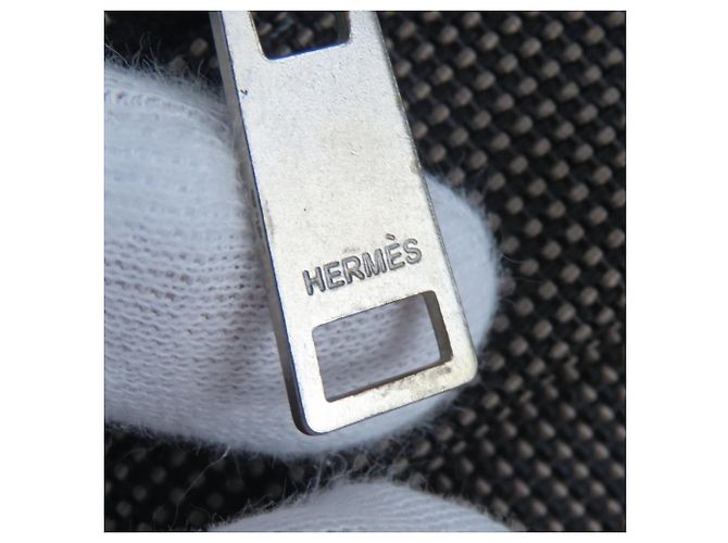 Hermès Borsa Tote Hermes Gray Herline MM Marrone - vista 18
