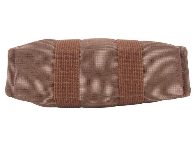 Hermès Hermes Herline PM Canvas Tote Bag in Braun - Ansicht 5