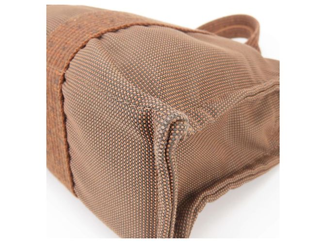 Hermès Hermes Herline PM Canvas Tote Bag in Braun - Ansicht 7