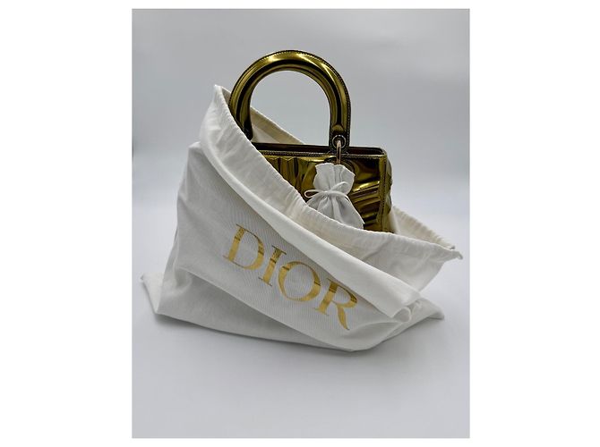 Borsa Christian Dior Lady Dior Art Jason Martin Oro D'oro - vista 14