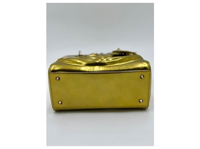Borsa Christian Dior Lady Dior Art Jason Martin Oro D'oro - vista 6