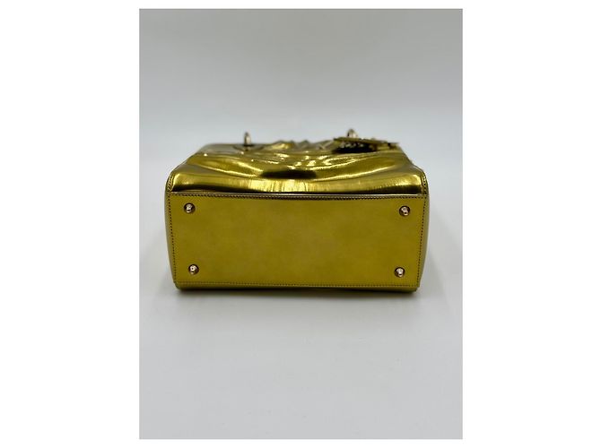 Borsa Christian Dior Lady Dior Art Jason Martin Oro D'oro - vista 7