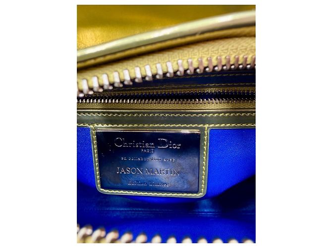 Borsa Christian Dior Lady Dior Art Jason Martin Oro D'oro - vista 9