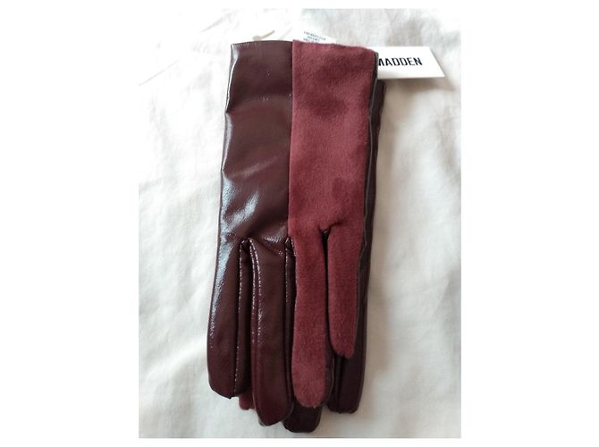 Steve Madden Lederhandschuhe Bordeaux - Ansicht 10