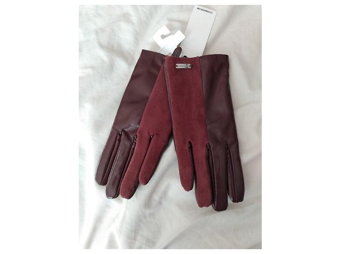 Steve Madden Lederhandschuhe Bordeaux - Ansicht 2