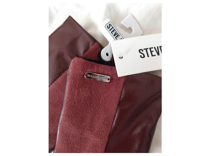 Steve Madden Lederhandschuhe Bordeaux - Ansicht 4