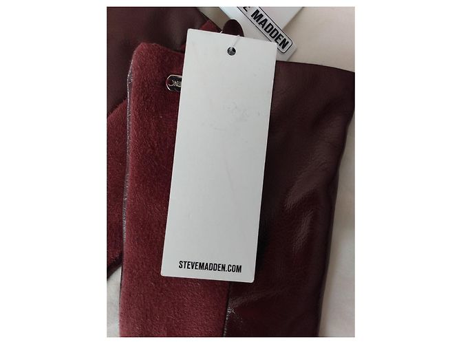 Steve Madden Lederhandschuhe Bordeaux - Ansicht 6