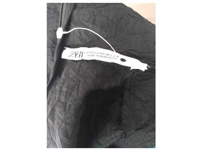 Zara schwarzes strukturiertes Rollkragenkleid - Ansicht 7