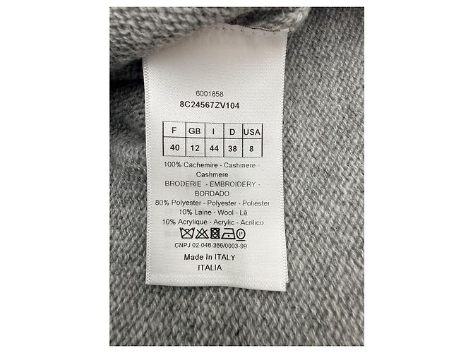 Christian Dior Kaschmirpullover Motherpeace Tarot "Judgement" Braun Pink Blau Grün Orange Grau Gelb - Ansicht 3