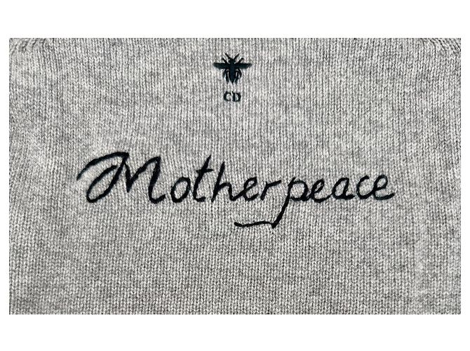Christian Dior Kaschmirpullover Motherpeace Tarot "Judgement" Braun Pink Blau Grün Orange Grau Gelb - Ansicht 5