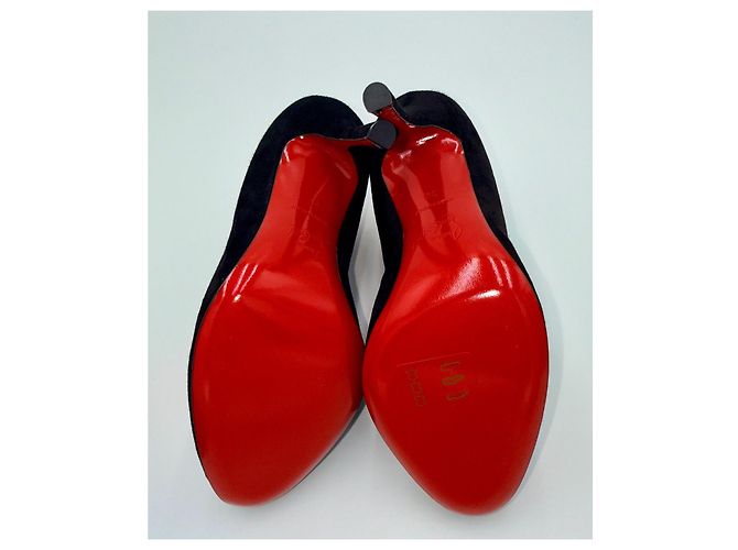 Christian Louboutin Bootoni MJ 100 Stivaletti Camoscio Nero - vista 6
