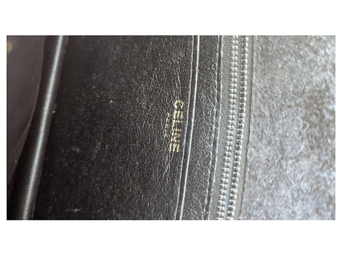 Céline Celine Triomphe Lackleder-Kettentasche Schwarz - Ansicht 8