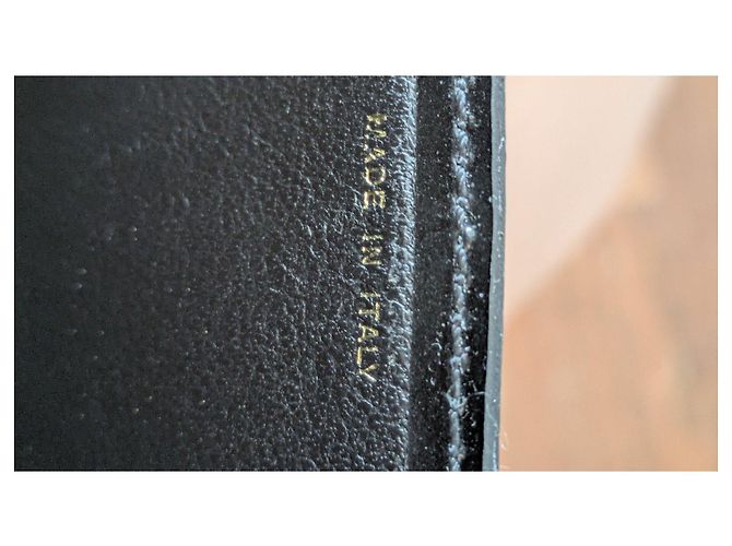 Céline Celine Triomphe Lackleder-Kettentasche Schwarz - Ansicht 9