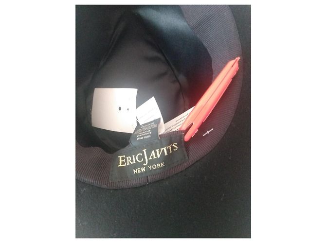 Autre Marque Cappello fedora in lana nero - vista 4