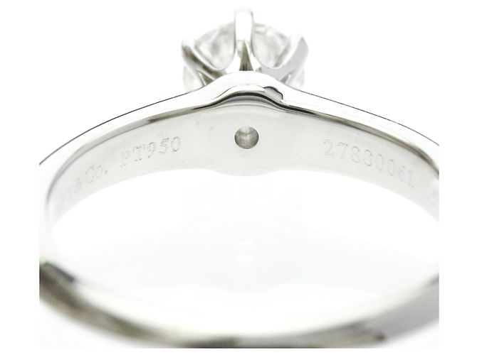 Tiffany & Co Tiffany Solitär-Diamantring Silber - Ansicht 8