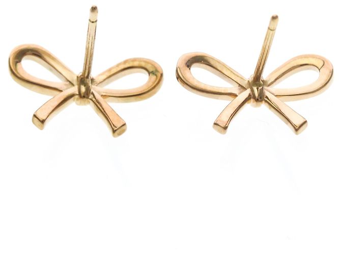 Tiffany & Co Orecchini Tiffany Bow in oro rosa D'oro - vista 5