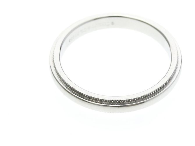 Tiffany & Co Tiffany Milgrain Ring aus Platin Silber - Ansicht 9