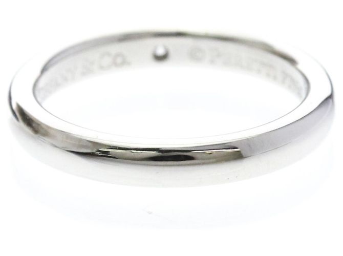 Tiffany & Co Tiffany Stacking Band Ring 1P Diamond Silber - Ansicht 3