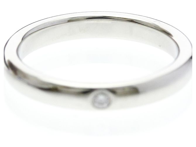 Tiffany & Co Tiffany Stacking Band Ring 1P Diamond Silber - Ansicht 5