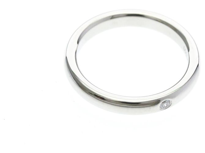 Tiffany & Co Tiffany Stacking Band Ring 1P Diamond Silber - Ansicht 9