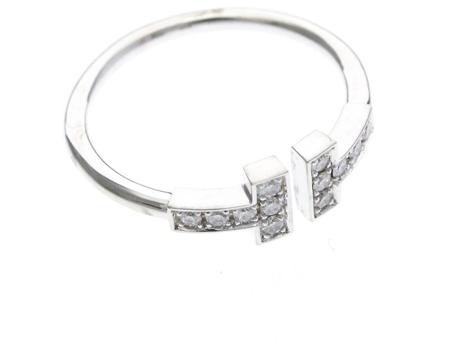 Tiffany & Co Anello Tiffany T-wire con Diamanti Argento - vista 9