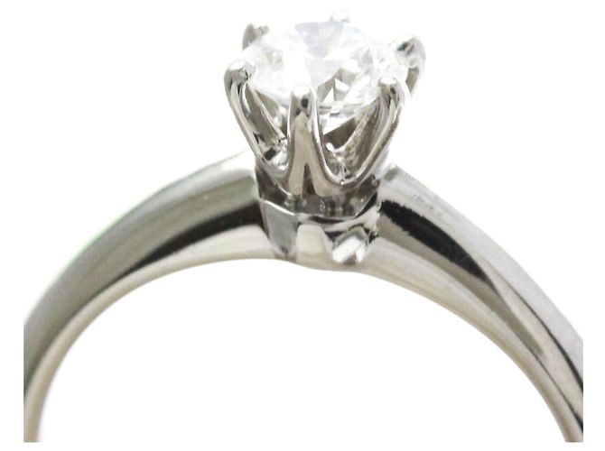 Tiffany & Co Tiffany Solitär Diamantring Silber - Ansicht 10