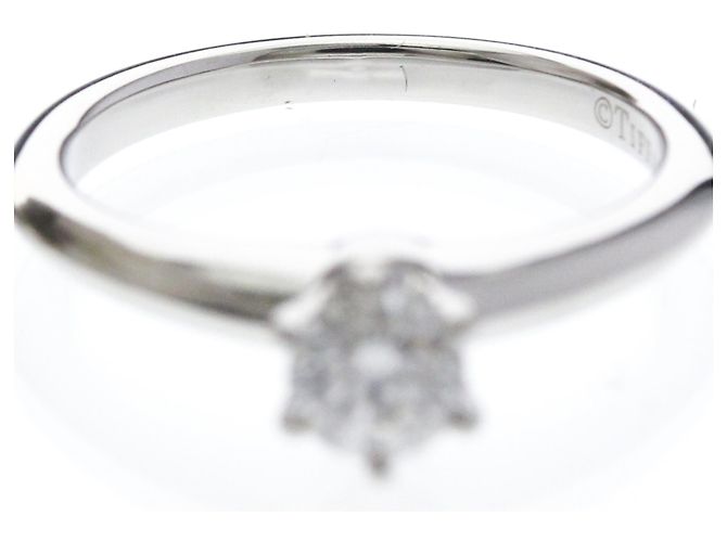 Tiffany & Co Tiffany Solitär Diamantring Silber - Ansicht 5