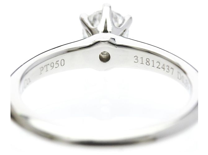Tiffany & Co Tiffany Solitär Diamantring Silber - Ansicht 8