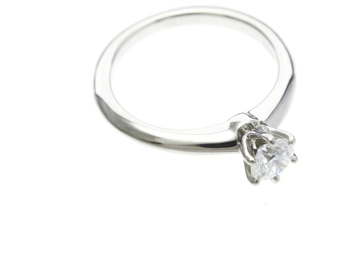 Tiffany & Co Tiffany Solitär Diamantring Silber - Ansicht 9