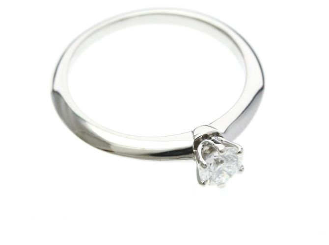 Tiffany & Co Tiffany Solitär-Diamantring Silber - Ansicht 9