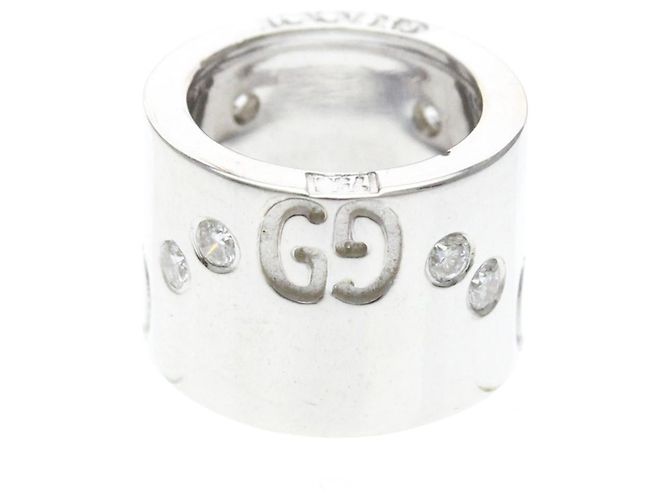 Pendente Gucci Icon in oro bianco e diamanti Argento - vista 2