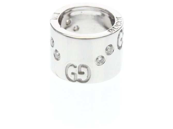 Pendente Gucci Icon in oro bianco e diamanti Argento - vista 5