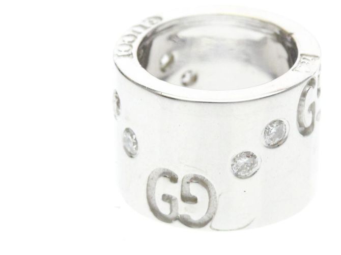 Pendente Gucci Icon in oro bianco e diamanti Argento - vista 6