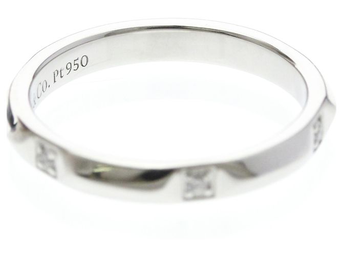 Tiffany & Co Tiffany True Band Ring Diamant in Platin Silber - Ansicht 8