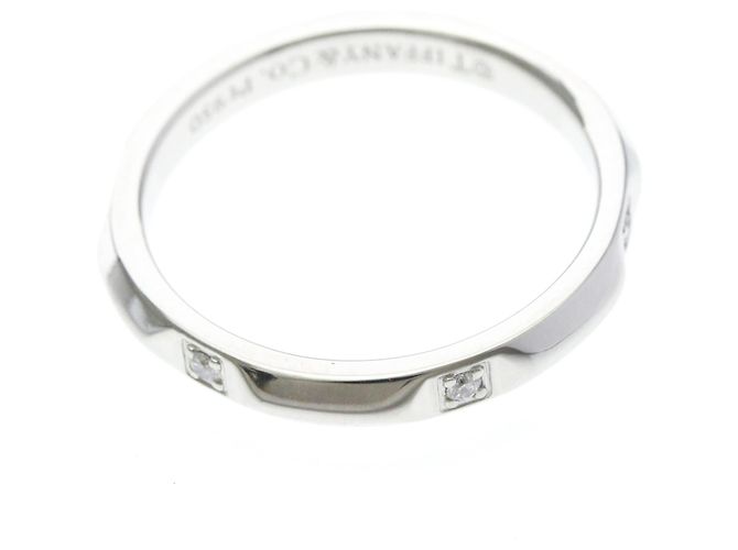 Tiffany & Co Tiffany True Band Ring Diamant in Platin Silber - Ansicht 9