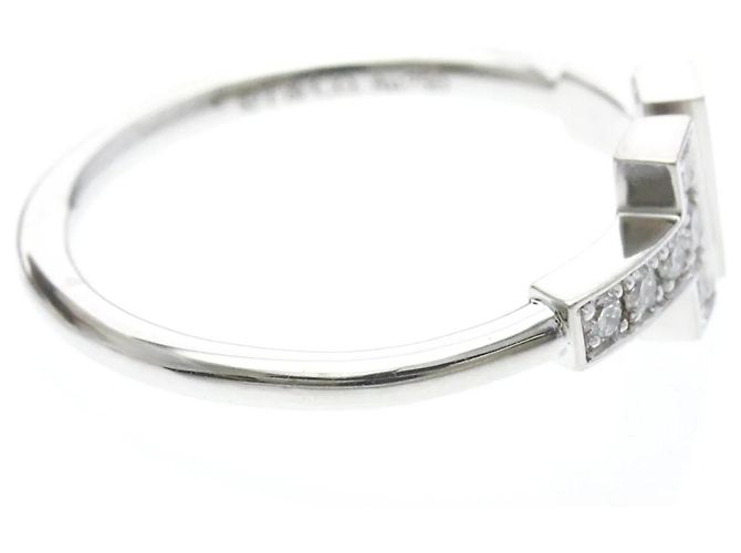 Tiffany & Co. T Wire Or Blanc 18K Argenté - vue 4