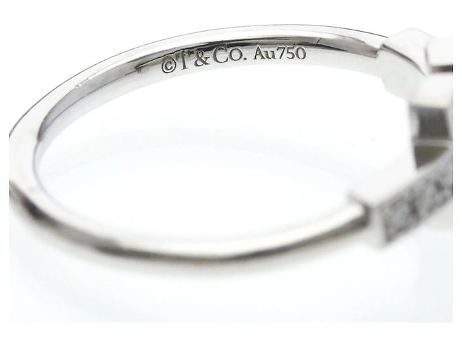Tiffany & Co. T Wire Or Blanc 18K Argenté - vue 5