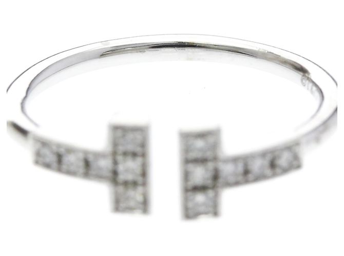 Tiffany & Co. T Wire Or Blanc 18K Argenté - vue 6
