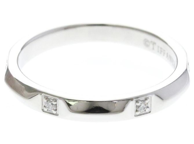 Tiffany & Co. True Band Platinum / 5PDiamond Argenté - vue 2