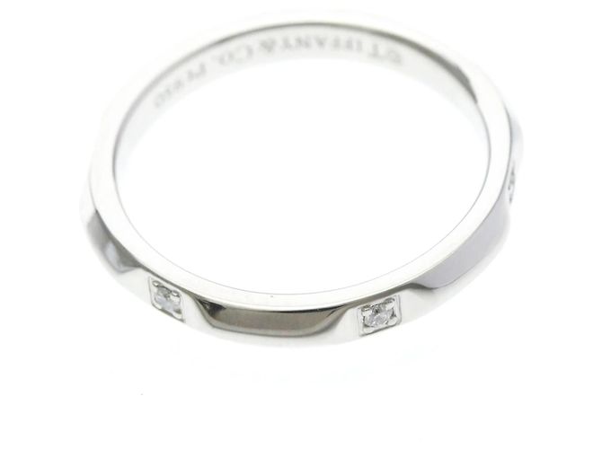 Tiffany & Co. True Band Platinum / 5PDiamond Argenté - vue 5